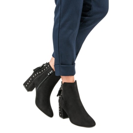 Tyylikkäät mokkanahkakengät musta 2