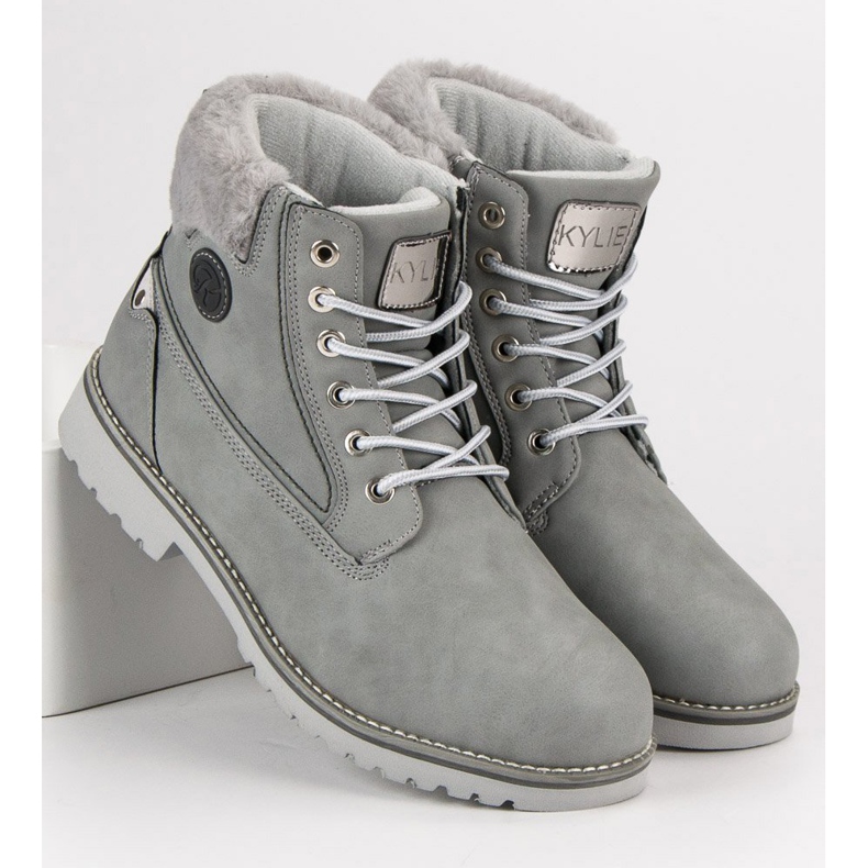 Kylie Grey Trappers harmaa 1