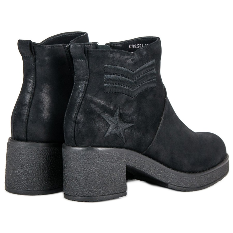 Kylie Sotilaalliset naisten saappaat musta 2