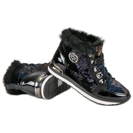 Aclys Muodikkaat sidotut lenkkarit musta monivärinen 2