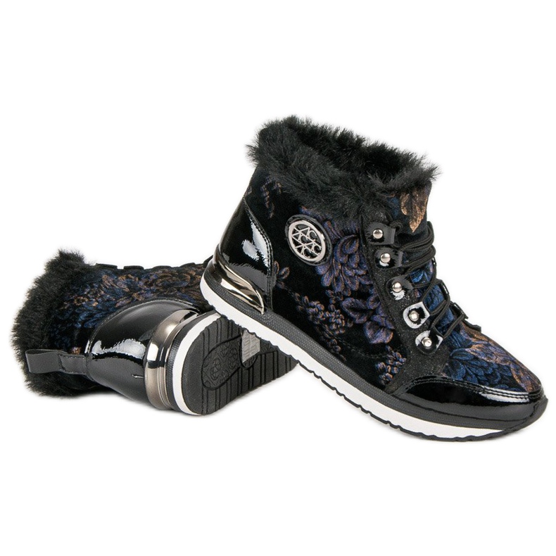 Aclys Muodikkaat sidotut lenkkarit musta monivärinen 2