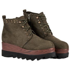 Kylie Suede Wedge saappaat vihreä 1