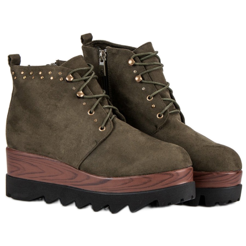 Kylie Suede Wedge saappaat vihreä 1