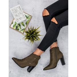 Kylie Khakin mokkanahkaiset saappaat monivärinen vihreä 1