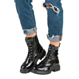 Kylie Ruudulliset saappaat musta 2