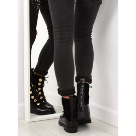 Velour -työntekijät painikkeilla musta R113p Musta 1