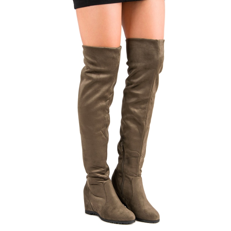 Super Me Korkeat kiilakengät vihreä 2