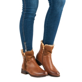 Forever Folie Lämpimät naisten saappaat ruskea 1