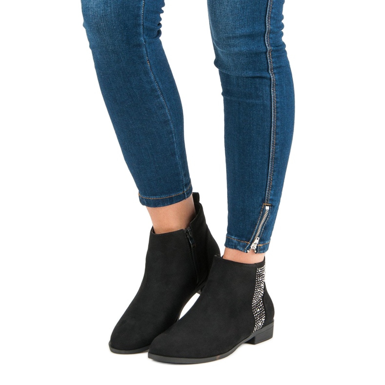 Sergio Todzi Tyylikkäät litteät saappaat musta 1