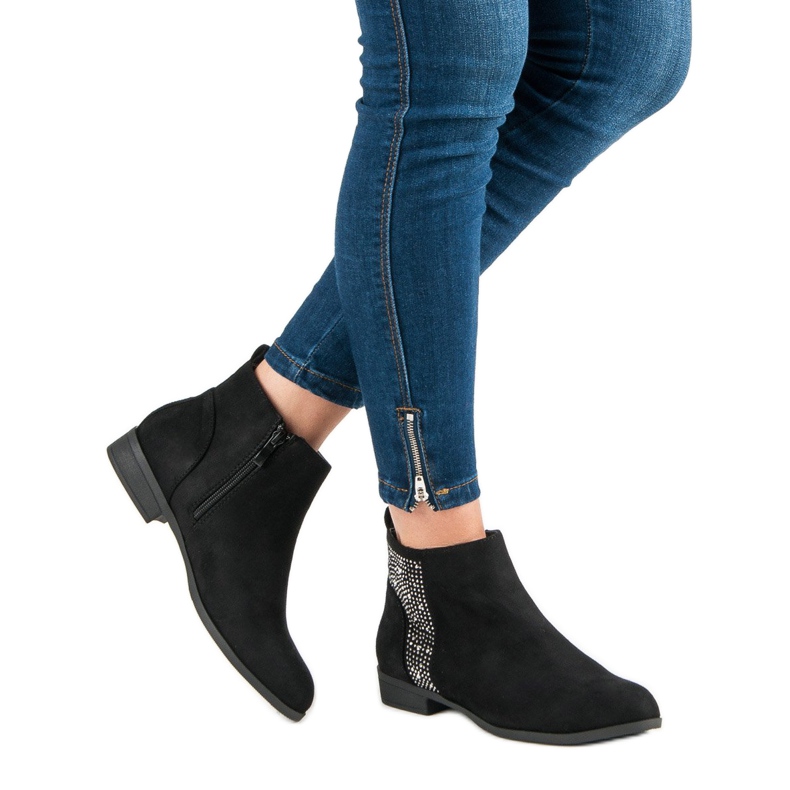 Sergio Todzi Tyylikkäät litteät saappaat musta 2