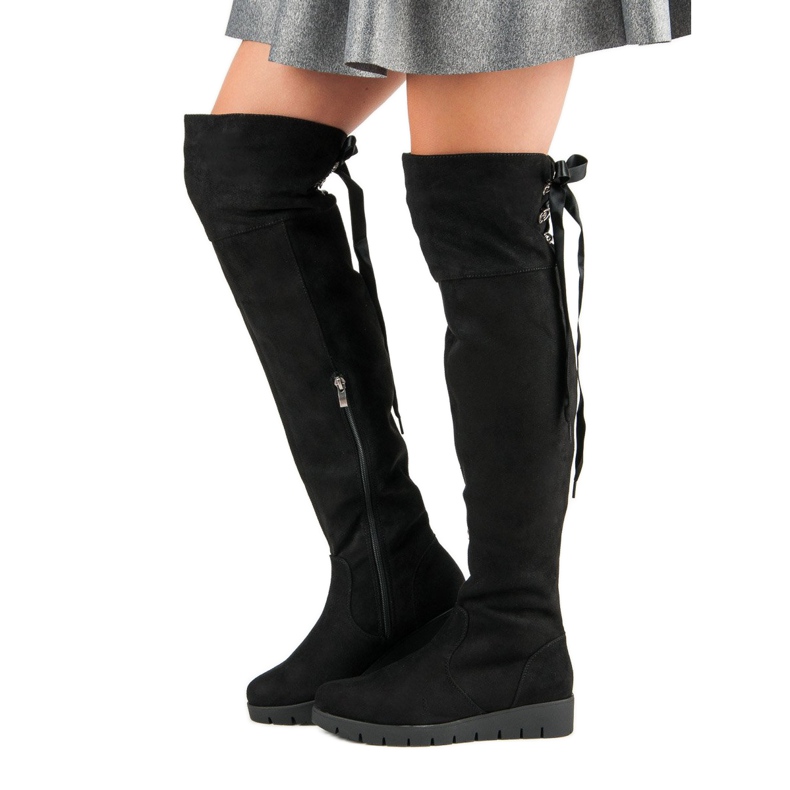 Filippo Suede Platform Saappaat musta 1