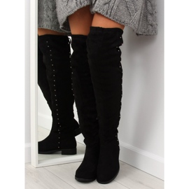 Mustat saappaat, joissa on litteät korot 7368 2