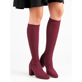 Avoimet saappaat postissa punainen 2