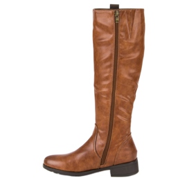 Filippo Klassiset litteät saappaat ruskea 1