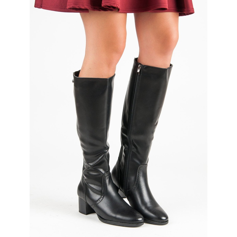 Filippo Mustat klassiset saappaat 1