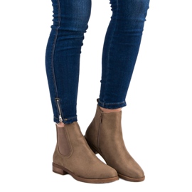 Mokkanahkaiset Chelsea -saappaat ruskea 1