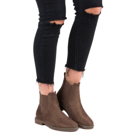 Super Mode Khaki -mokkanahkaiset Chelsea -saappaat 1