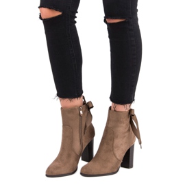 Super Mode Tyylikkäät saappaat pylväässä ruskea 1