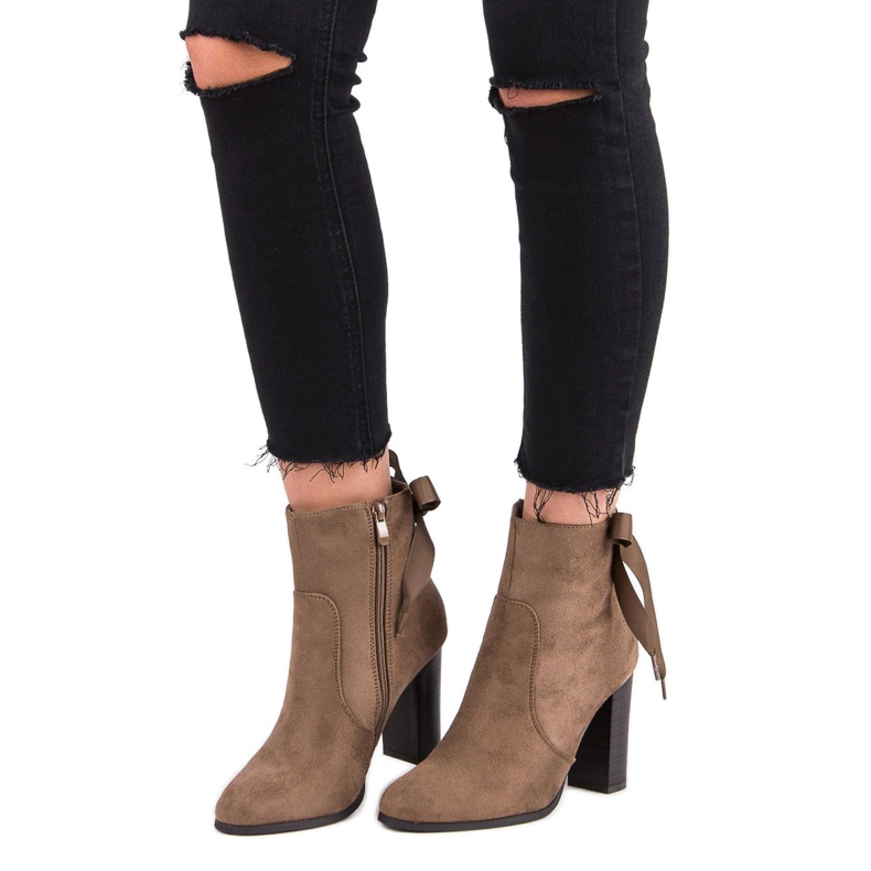 Super Mode Tyylikkäät saappaat pylväässä ruskea 1