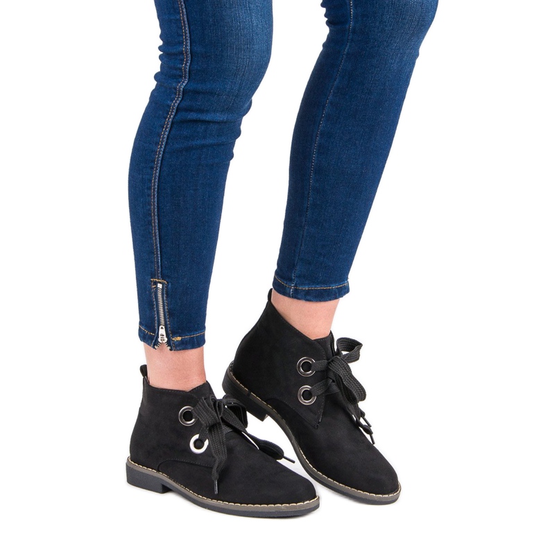 Super Mode Mokkanahkaiset saappaat musta 1