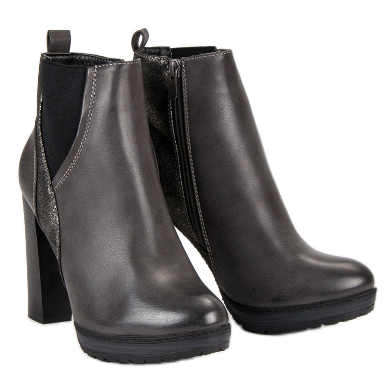 Erynn Seksikkäät harmaat saappaat 2