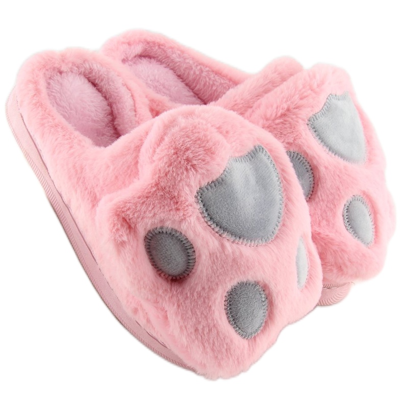 Naisten tossut vaaleanpunainen ja harmaa DD93 W.PINK 1