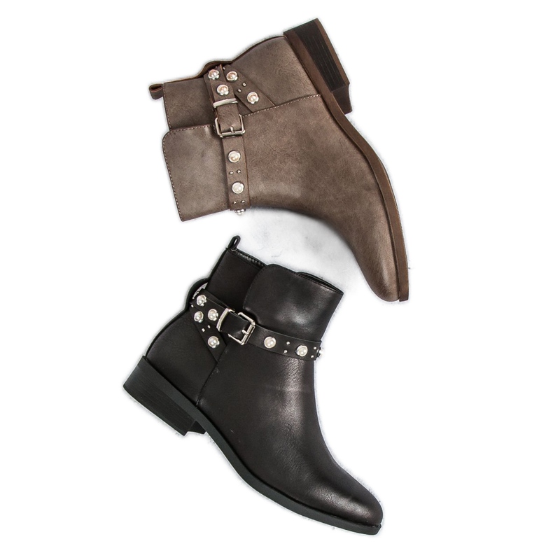 Super Mode Saappaat helmillä musta 1