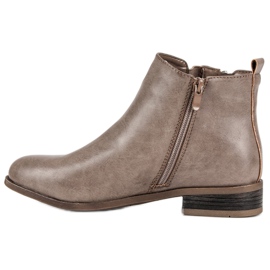 Kayla Beige saappaat tasaisella kantapäällä 1