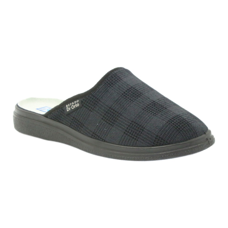 Befado miesten kengät 125m tossut, terveystossut musta harmaa 1