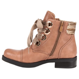 Bestelle Jauhekengät tasaisella kantapäällä vaaleanpunainen 1