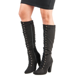 Cm Paris Nauhalliset saappaat musta 1