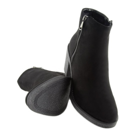 Mustat leveäkorkoiset saappaat 2013 Musta 1