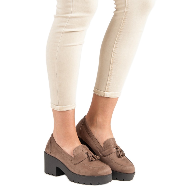 Ch. Creation Tyylikkäät mokkasiinikengät ruskea 2