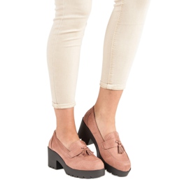 Ch. Creation Tyylikkäät mokkasiinikengät vaaleanpunainen 2