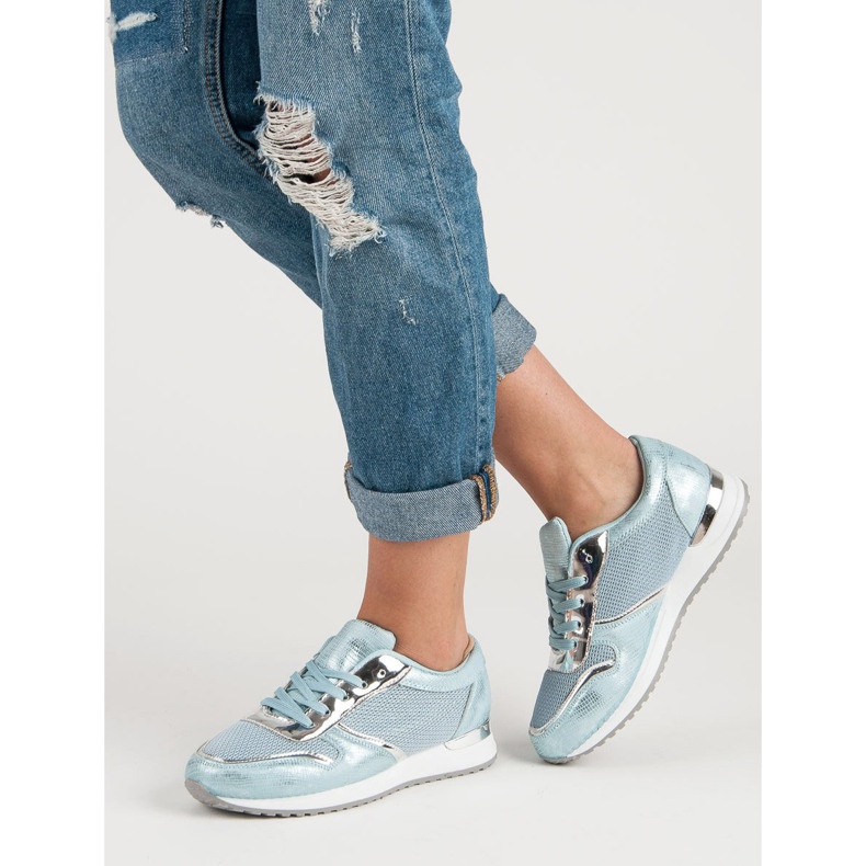 Muodikkaat urheilukengät sininen 2