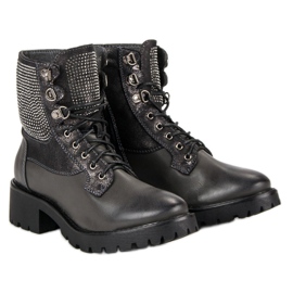 Ideal Shoes Laced työntekijöitä alustalla vihreä 1