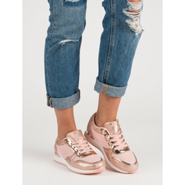 Muodikkaat urheilukengät vaaleanpunainen 2