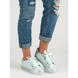 Bestelle Sidotut urheilukengät vihreä 2