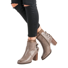 Super Mode Tyylikkäät saappaat pylväässä ruskea 2