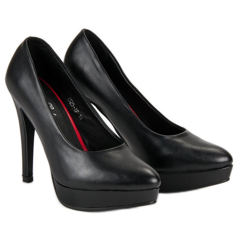 J. Star Seksikäs platform korkokengät musta 1
