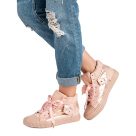 Korkeat vaaleanpunaiset lenkkarit vaaleanpunainen 2