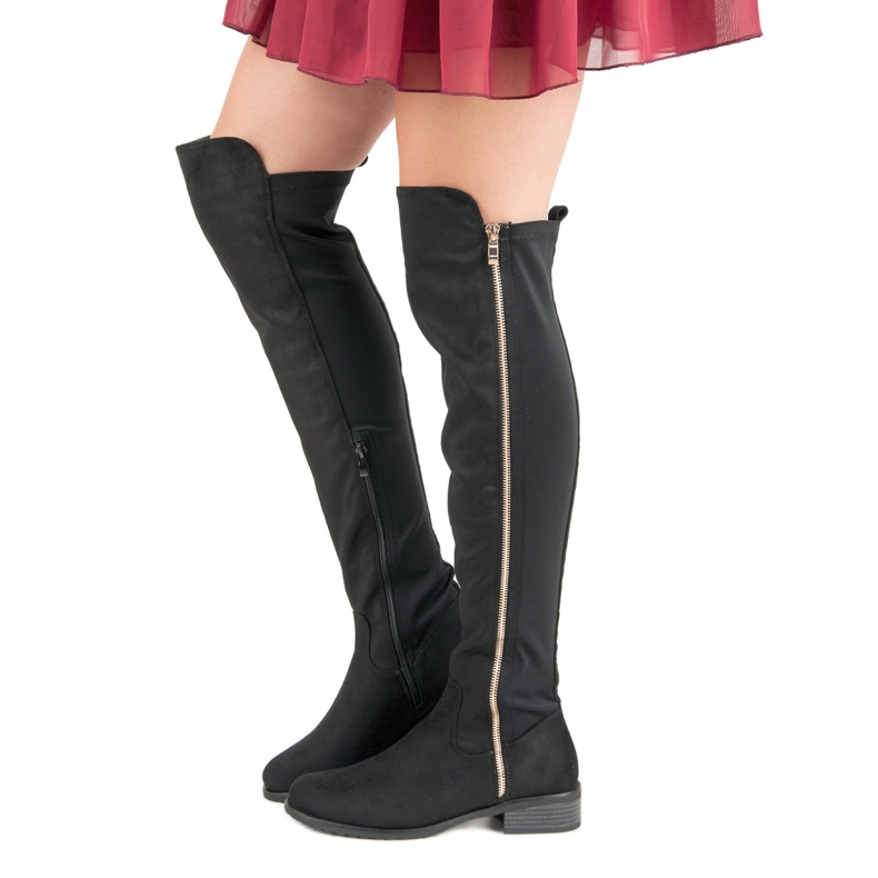 Seastar Mustat saappaat vetoketjulla 2