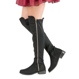 Seastar Mustat saappaat vetoketjulla 1