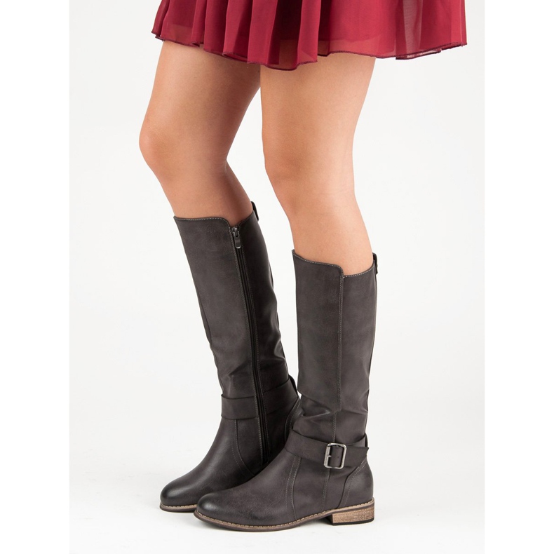 Klassiset ratsastussaappaat harmaa 2