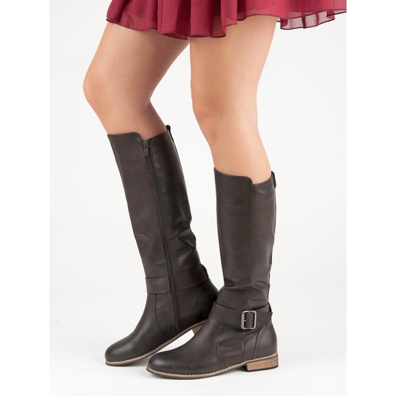 Klassiset ratsastussaappaat harmaa 1