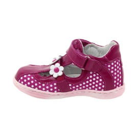 Pilkkuballerinat kukilla Ren But 267 vaaleanpunainen valkoinen 2