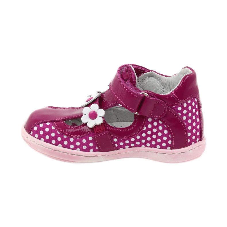 Pilkkuballerinat kukilla Ren But 267 vaaleanpunainen valkoinen 2