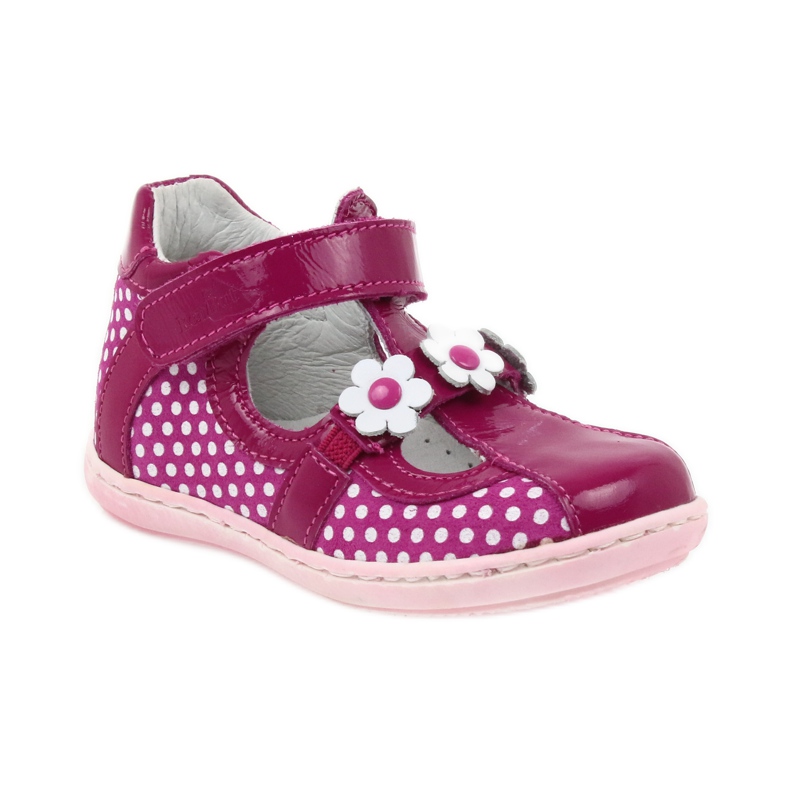 Pilkkuballerinat kukilla Ren But 267 vaaleanpunainen valkoinen 1