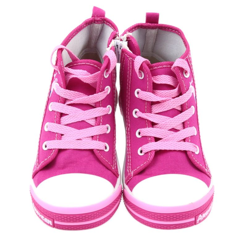 American Club Vaaleanpunaiset tennarit vetoketjulla American TEN13 sininen vaaleanpunainen 4