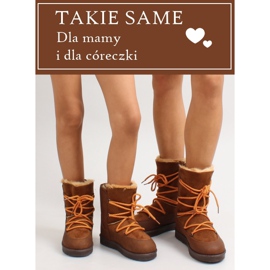 Lasten kuun lumisaappaat k1647403 ruskea 1